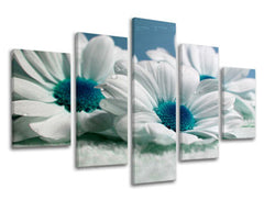 Ζωγραφική τοίχου 5 τμημάτων FLOWERS XOBKV126E50
