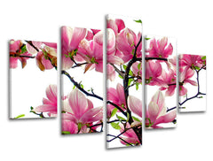 Ζωγραφική τοίχου 5 τμημάτων FLOWERS XOBKV132E50