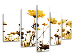 Ζωγραφική τοίχου 5 τμημάτων FLOWERS XOBKV143E50