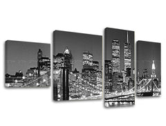 Η εικόνα σε καμβά 4 μέρη CITY ME036E40