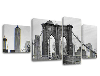 Ζωγραφική τοίχου 4 τμημάτων CITY / NEW YORK ME114E40