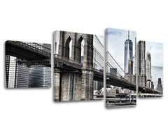Ζωγραφική τοίχου 4 τμημάτων CITY / NEW YORK ME115E40