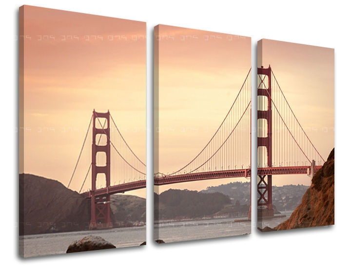 Τοιχογραφία 3 τμημάτων CITY / SAN FRANCISCO ME116E30
