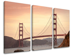 Τοιχογραφία 3 τμημάτων CITY / SAN FRANCISCO ME116E30