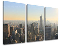 Τοιχογραφία 3 τμημάτων CITY / NEW YORK ME117E30