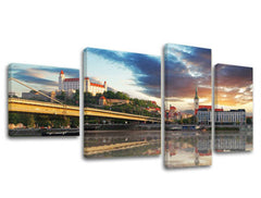 Η εικόνα σε καμβά 4 μέρη SLOVAKIA SK021E40