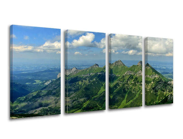 Ζωγραφική τοίχου 4 τμημάτων SLOVAKIA / TATRY