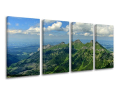 Ζωγραφική τοίχου 4 τμημάτων SLOVAKIA / TATRY