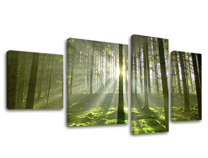 Ζωγραφική τοίχου 4 τμημάτων TREES ST021E40