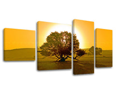 Ζωγραφική τοίχου 4 τμημάτων TREES ST024E40