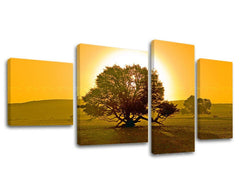 Ζωγραφική τοίχου 4 τμημάτων ΔΕΝΔΡΑ