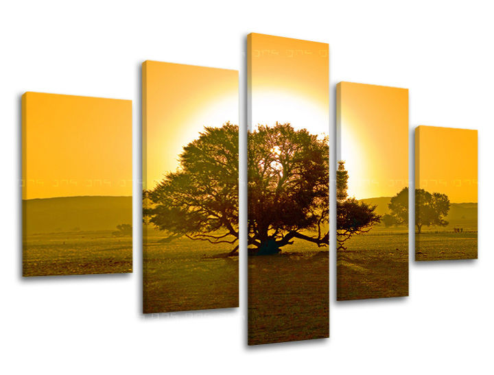 Βαφή τοίχου 5 τμημάτων TREES ST024E50