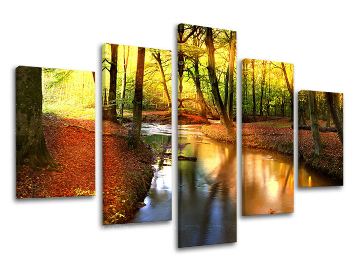 Βαφή τοίχου 5 τμημάτων TREES ST032E50