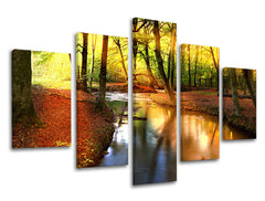 Βαφή τοίχου 5 τμημάτων TREES ST032E50