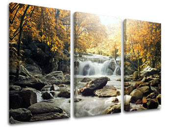 Ζωγραφική τοίχου 3 μέρη WATERFALLS VO004E30