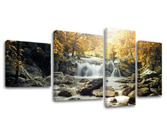 Η εικόνα σε καμβά 4 μέρη WATERFALLS VO004E40