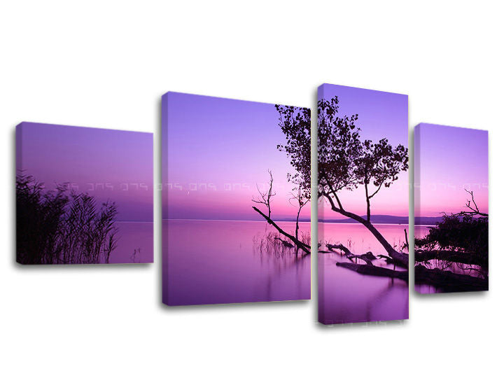 Η εικόνα σε καμβά 4 μέρη WEST SLNKA ZS006E40