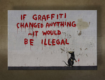 Η εικόνα σε καμβά 1 κομμάτι Street ART - Banksy