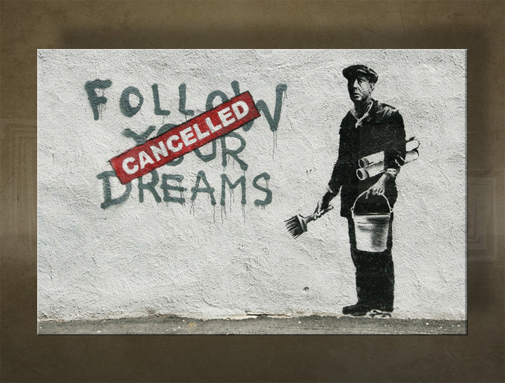 Η εικόνα σε καμβά 1 κομμάτι Street ART - Banksy