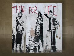 Πινακες σε καμβα ΤΕΤΡΑΓΩΝΟ Street ART - Banksy