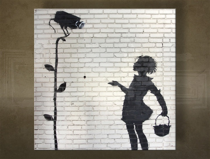Πινακες σε καμβα ΤΕΤΡΑΓΩΝΟ Street ART - Banksy