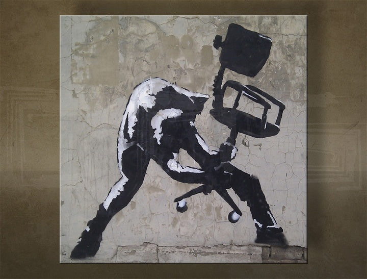 Πινακες σε καμβα ΤΕΤΡΑΓΩΝΟ Street ART - Banksy