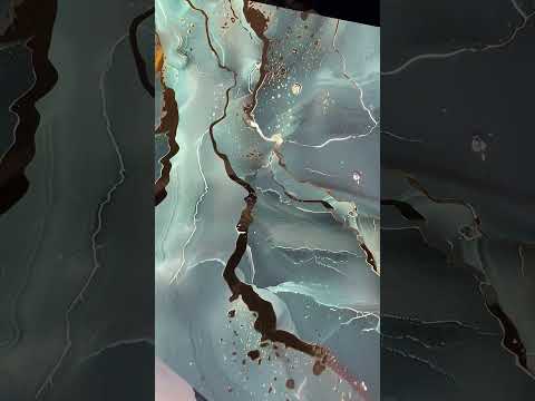 Αφίσα τοίχου με EXTRA εφέ - Χρυσά πέταλα