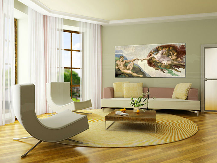 Η εικόνα στον καμβά ΔΗΜΙΟΥΡΓΙΑ ΤΟΥ ΑΔΑΜ - Michelangelo REP164