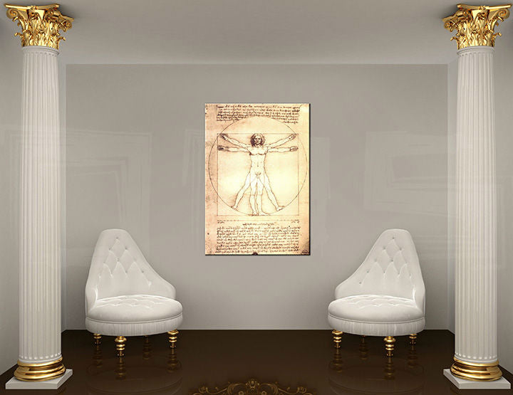Η εικόνα στον καμβά VITRUVIAN MAN- Leonardo Da Vinci REP167