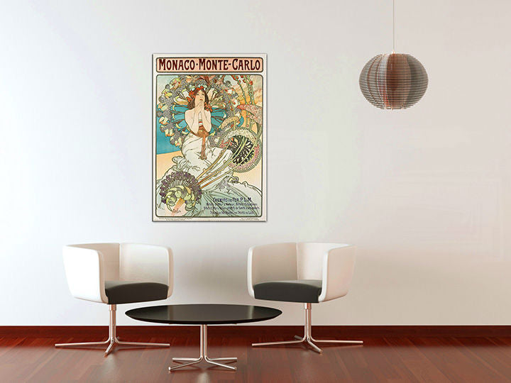Η εικόνα σε καμβά MONACO MONTE CARLO - Alfons Mucha REP220