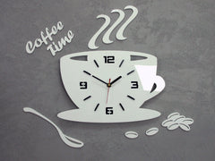 Ρολοι τοιχου COFFE TIME 3D WHITE - εικόνα 3