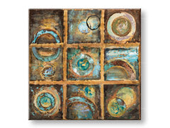 Ζωγραφισμένη εικόνα τοίχου ABSTRAKT 1 μέρος CFAAB004 - 70x70 cm