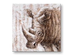 Ζωγραφισμένος πίνακας τοίχου NOSOROŽEC 1 μέρος CFAAN016 - 70x70 cm