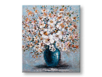 Ζωγραφισμένη εικόνα τοίχου FLOWERS 1 μέρος CFAFL019 - 60x70 cm