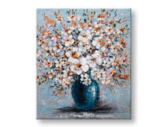 Ζωγραφισμένη εικόνα τοίχου FLOWERS 1 μέρος CFAFL019 - 60x70 cm