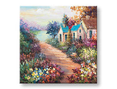 Ζωγραφισμένη εικόνα τοίχου LANDSCAPE 1 μέρος CFALN003 - 70x70 cm