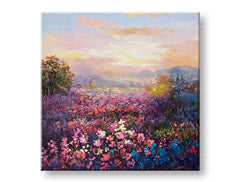 Ζωγραφισμένη εικόνα τοίχου LANDSCAPE 1 μέρος CFALN018 - 70x70 cm