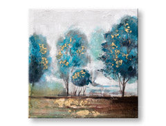Ζωγραφισμένη τοιχογραφία TREES 1 μέρος CFATR014 - 60x60 cm