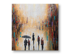 Ζωγραφισμένη τοιχογραφία ΑΝΘΡΩΠΟΙ 1 μέρος 70x70 cm CFAZH2916E1