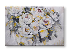 Ζωγραφισμένη εικόνα τοίχου FLOWERS 1 μέρος 90x60 cm CFAZH5632E1