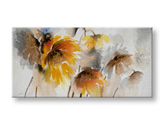 Ζωγραφισμένη εικόνα τοίχου FLOWERS 1 μέρος 100x50 cm CFAZH5996E1