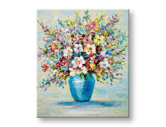 Ζωγραφισμένη εικόνα τοίχου ΛΟΥΛΟΥΔΙΑ ΣΕ ΒΑΣΑΛΙ 1 μέρος 60x70 cm YOBCFAZH6215E1 | διαφορετικά μεγέθη