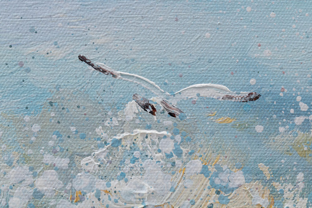 Ζωγραφισμένη εικόνα τοίχου SEA WAVES 1-part 70x70 cm
