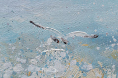 Ζωγραφισμένη εικόνα τοίχου SEA WAVES 1-part 70x70 cm