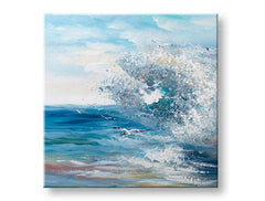 Ζωγραφισμένη εικόνα τοίχου SEA WAVES 1-part 70x70 cm CFAZH6279E1
