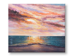 Ζωγραφισμένος πίνακας τοίχου WEST SLNKA 1-μέρος 70x60 cm CFAZH6434E1