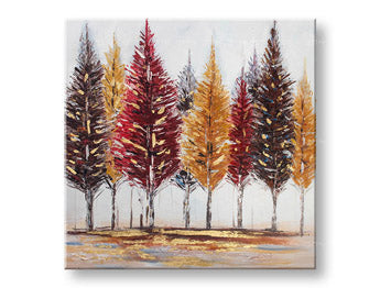 Ζωγραφισμένη εικόνα τοίχου TREES 1 μέρος 70x70 cm CWF11317WE1