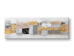 Ζωγραφισμένος πίνακας τοίχου ABSTRAKT 1 μέρος 120x40 cm CWF1137L-145E1