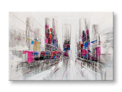 Ζωγραφισμένη εικόνα τοίχου ABSTRAKT 1 μέρος CWF1178ZE1 - 90x60 cm