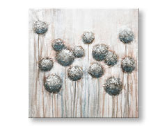 Ζωγραφισμένη εικόνα τοίχου FLOWERS 1 μέρος CWF1210HE1 - 70x70 cm